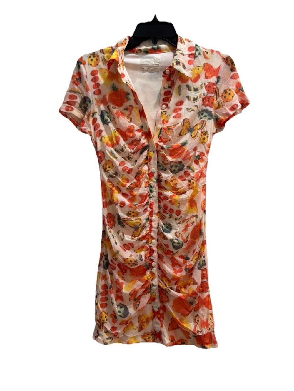 Urban Outfitters Women's Size Small Multicolor Butterfly Riko Mini Dress
